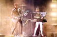 David (Dave 1) Macklovitch, left, and Patrick (P-Thugg) Gemayel, at the Coachella festival in April.