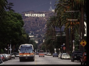 The famous Hollywood sign in Los Angeles, California. Ken Levine/Getty Images