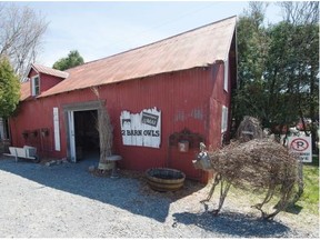 The barn at 2 Barn Owls, a decor shop. at 422 Main Rd in Hudson.