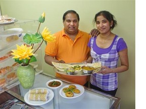 Janani restaurant owners Raathika, right, and Semtsur Paphmanaphan.