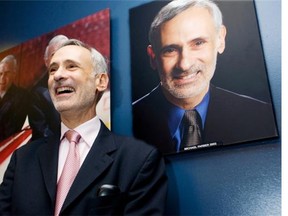 Journalist for Sports Illustrated and member of the three-man panel on TSN The Reporters with Dave Hodge, Michael Farber is honoured by the Montreal Canadiens organization by having his picture placed on the wall of the Jacques Beauchamp Lounge at the Bell Centre in Montreal Tuesday December 11 2007. Prior to joining Sports Illustrated Farber spent 15 years as a reporter and columnist at The Gazette where he won two National News awards for sports writing.