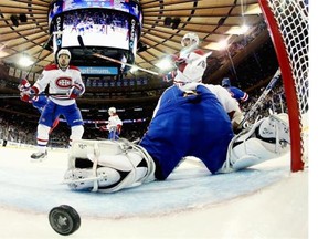 The lone puck to get past Canadiens goalie Dustin Tokarski on Thursday night at Madison Square Garden was the series-winning goal for the Rangers.