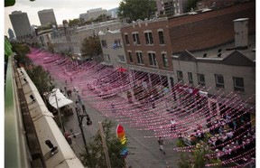 Ste-Catherine St. E., in the Gay Village, has been made into a pedestrian-only stretch for several summers.