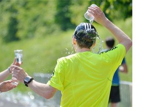The placement of water stations along a race route can’t always accommodate all factors, from the heat of the day to the runner’s individual needs.