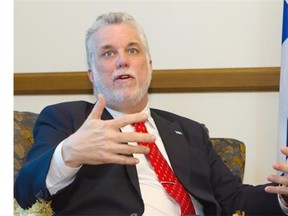 Premier Philippe Couillard said on Thursday, May 15, 2014, that all ministers in the Liberal government were aware they had a $100,000 fundraising target. He is on the record as saying the fundraising pressure was the most unpleasant part of a minister’s job.