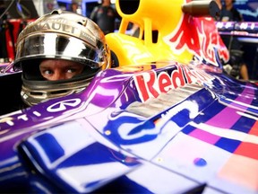 Sebastian Vettel of Germany and Infiniti Red Bull Racing prepares to drive during practice ahead of the Monaco Formula One Grand Prix at Circuit de Monaco on May 22, 2014 in Monte-Carlo, Monaco.