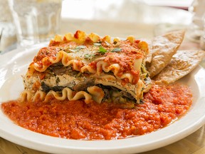 Bonny’s vegan lasagna. Photo by Jason Hughes.