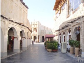 The 100-year-old Souq Waqif, Doha’s version of the venerable Arab bazaar, is deserted during the day but comes alive at night. It has been entirely rebuilt, but with original-looking materials like battered wooden doors and large copper hinges.