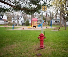 All the city’s fire hydrants are mapped, which could be of interest to insurance companies who determine premium costs based on proximity to hydrants.