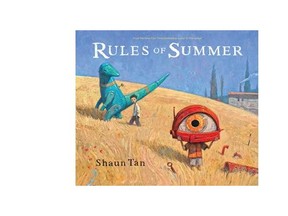 Cover illustration, by Shaun Tan, for his picture book Rules of Summer, published by Arthur A. Levine Books.