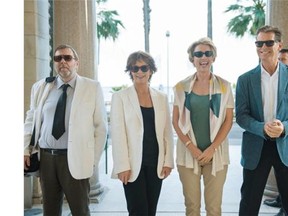 Even the considerable talents of actors Timothy Spall, left, Celia Imrie, Emma Thompson and Pierce Brosnan can’t save The Love Punch, with its thin plot and poor direction.