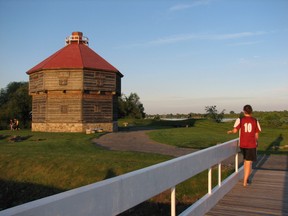 The Coteau du Lac national historic site, a local landmark.