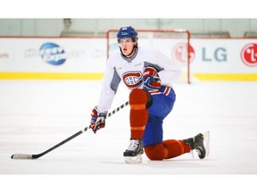 “I’ve got to get faster,” Michael McCarron, the Canadiens’ first-round draft pick from 2013, said when asked what he needs to work on this summer. “I’m a big body. I’ve got to get my legs under me and I’ve got to get a lot stronger.”
