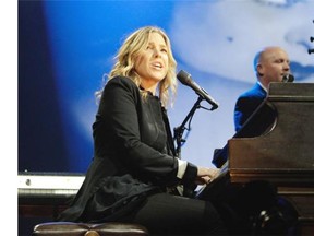 Jazz superstar Diana Krall performs at the second big free outdoor concert as part of the Montreal International Jazz Festival in Montreal, on Sunday, June 29, 2014.