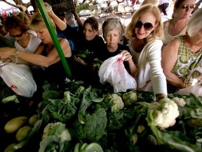 Ladies at Farmers' Market-Photo by Lexey Swall-Bobay