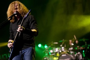 Dave Mustaine of Megadeth performs at Bell Center on February 3, 2012. (Tim Snow / THE GAZETTE)