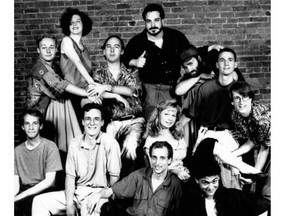 Montreal’s On the Spot improv group in 1990: (clockwise from left) Joel Briteman, Craig Francis, Janet Ward, Steve Beauregard, Adam Arshinoff, Terence Bowman, Brian Wrench, Marc Nantel, Steve Macramella, Susan Lynskey, Scott Faulconbridge, John Moore.