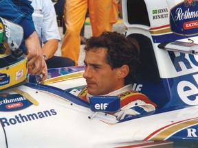 Ayrton Senna prepares to start the Grand Prix di San Marino in Imola, Italy in May 1994 — his last race.