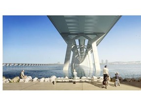 The Champlain Bridge design the federal government has proposed.