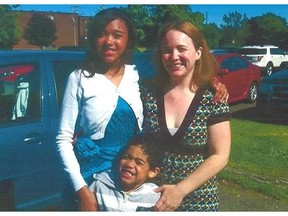 Erin Gray, 33, right, and her two children, Rachel Kaya Beckles, 11, and Robert Clarke Jr., 5, were thought to have been seen in a Gatineau Walmart on Thursday evening, but that turned out to be a false alarm.