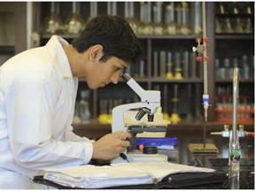 Abhishek Chakraborty won a gold medal at the Canada-wide science fair this month for his research into how folic acid affects cells.