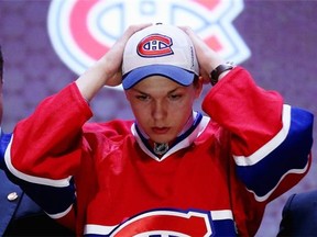 Nikita Scherbak is selected 26th by the Canadiens in the first round of the 2014 NHL Draft at the Wells Fargo Center on June 27, 2014 in Philadelphia, Penn.