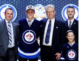 Nikolaj Ehlers, a left-winger from Denmark who plays for the Halifax Mooseheads, is selected ninth overall by the Winnipeg Jets in the first round of the 2014 NHL Draft in Philadelphia on Friday.