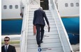 US Secretary of State John Kerry boards his plane at Le Bourget Airport, north of Paris, on June 27, 2014. Kerry will fly on June 27 to Jeddah from Paris where he met on June 26 with Gulf allies and Jordan to discuss the widening crisis in Iraq, as well as the war in Syria. He is due to meet with Saudi King Abdullah to discuss both the wars in Iraq and Syria, and also plans to meet with Syrian opposition leader Ahmad Jarba.