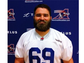 Elliott Mealer, a 6-foot-5, 308-pound offensive lineman for the Alouettes, lost his father and then-girlfriend in an accident in a car accident in 2007.