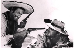 Eli Wallach, left, and Clint Eastwood star in the western film "The Good, the Bad & the Ugly."
