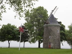 The iconic windmill on the waterfront in Pointe-Claire dates back 300 years.