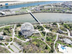 An aerial shot of Parc Jean Drapeau taken May 6, 2011. The $55-million plan would turn Île Ste-Hélène into an “urban and tourism destination of international calibre.”