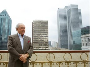 Architect and developer David Azrieli is seen on the terrace of his office in Montreal on Friday, July 16, 2010. He died on Wednesday at the age of 92.