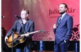 Bono and Leonardo Dicaprio during the Leonardo Dicaprio Foundation Inaugurational Gala July 23 in Saint-Tropez, France. The event raised $25 million for the foundation, which helps protect endangered species.