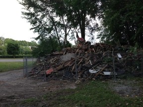 Fire destroyed the house at 202 Cartier Ave. Wednesday night, July 23. Arson is suspected.