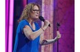 Comic Judy Gold  performs at a gala hosted by Jim Gaffigan at Salle Wilfred Pelletier as part of the Just For Laughs festival in Montreal, Sunday, July 27, 2014.