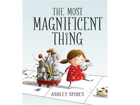 Cover illustration by B.C. author/illustrator Ashley Spires for her book, The Most Magnificent Thing Ever, published by Kids Can Press.