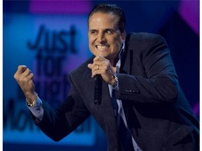 Nick DiPaolo, performing at Just for Laughs in 2008, says he treats everyone the same. “I hate them all equally. I’m very miserable from the inside out. It’s a beautiful thing.”