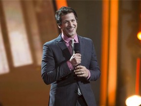 Saturday Night Live alumnus and Brooklyn Nine-Nine star Andy Samberg performs Thursday, July 24, 2014 at the Just for Laughs gala at Place des Arts. He was also host of the gala.