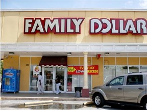 A Family Dollar store is seen on July 28, 2014 in Hallandale, Florida. Analysts say Dollar Tree Inc. is likely to buy the company without much of a bidding war.