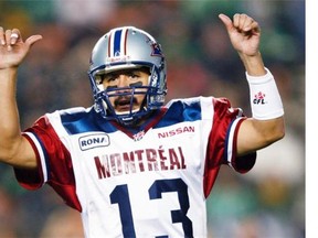 Former Montreal Alouettes quarterback Anthony Calvillo signals will be a guest speaker at accountants’ convention in September.