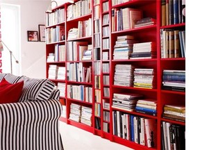 Furniture retailers like Ikea love to show off their products with lots of books. Admittedly, it does actually look good.