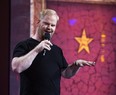 Jim Gaffigan (sans children) was host of the early Just for Laughs comedy gala Sunday, July 27, 2014. Gazette photo by Vincenzo D'Alto