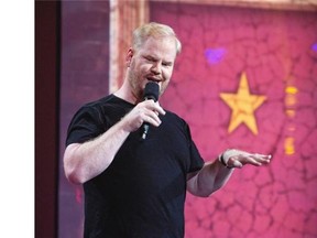 Jim Gaffigan hosts a gala at Salle Wilfred Pelletier as part of the Just For Laughs festival in Montreal, Sunday, July 27, 2014.