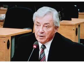 Gilles Vezina testifies before the Charbonneau Commission looking into corruption in the Quebec construction industry Monday, November 12, 2012.