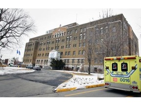 An ambulance pulls up to the emergency department of the Lachine Hospital Thursday, March 7, 2013. The hospital has discovered that an operating tool used for bariatric surgery was improperly cleaned from the end of 2012 until February 2014. The hospital is contacting those who may have been affected.