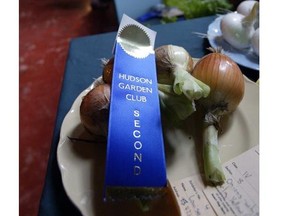 The Hudson Garden Club’s annual flower and vegetable show will feature professionally judged competitions. Pictured: a 2003 runner-up.