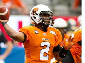B.C. Lions’ quarterback Kevin Glenn threw four interceptions in a 27-20 loss to the Eskimos — incredible considering he was pilfered only seven times all last season.