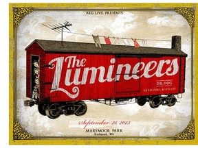 Lumineers poster by Joe Smith.  (Photo: Osheaga Music and Arts Festival)