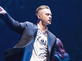 Multi-platinum musician and actor Justin Timberlake performs at Montreal’s Bell Centre on Friday. The concert is the first of two in Montreal for The 20/20 Experience world tour.